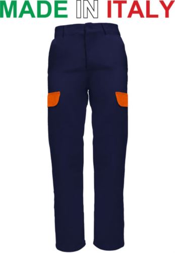 Pantalone multitasche da lavoro blu, pantalone da carpentiere, abbigliamento per saldare