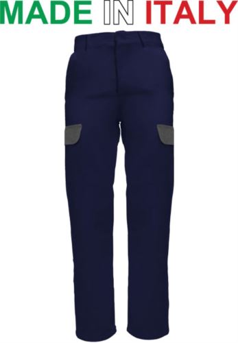 Pantalone multitasche da lavoro blu, pantalone per elettricista, Abiti da lavoro con ricamo