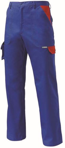Pantalone da lavoro multitasche bicolore azzurro, abbigliamento da lavoro di qualità