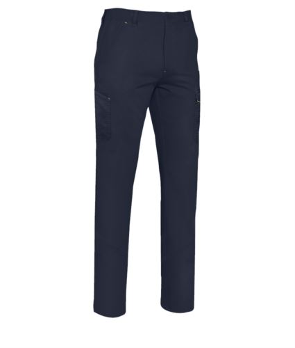 Pantaloni multitasche blu navy