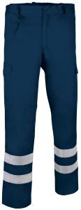 Pantalone multitasche con bande rinfrangenti