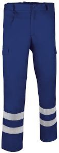 Pantalone multitasche con bande rinfrangenti