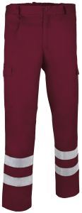 Pantalone multitasche con bande rinfrangenti