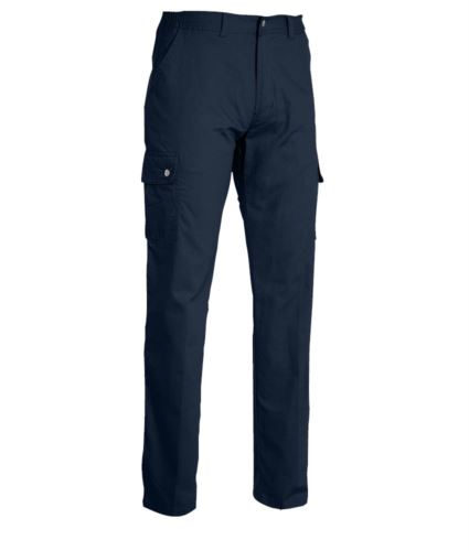Pantalone da lavoro multitasche invernale blu, pantalone per officina, abbigliamento per carpentieri