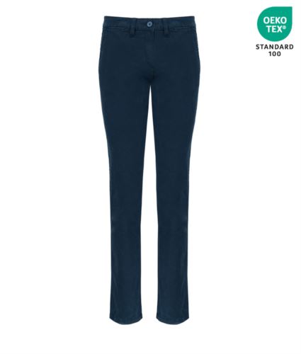 Pantaloni chino donna dark navy