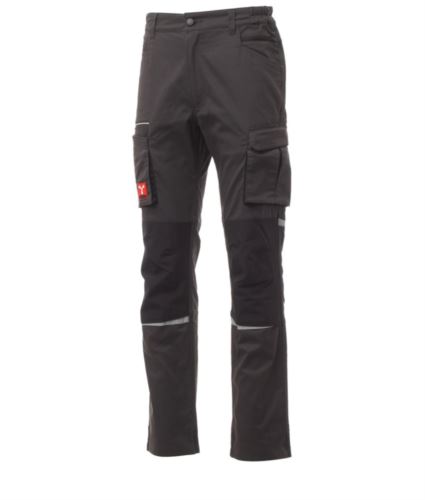 Pantaloni multitasche unisex Antracite/Nero/Nero