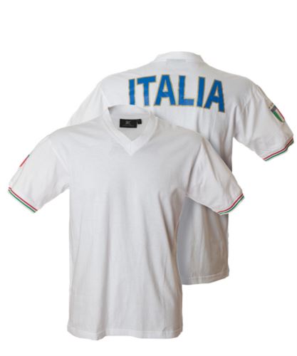 T-shirt collo a V ITALIA