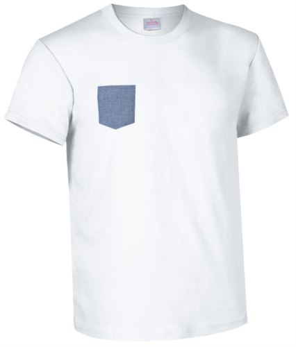 indumenti da lavoro imbianchino abiti promozionali Milano T-shirt con taschino bianca