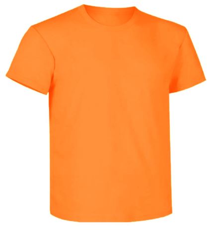 T-Shirt da lavoro maniche corte, vestibilità regular fit, girocollo, certificata OEKO-TEX. Colore Arancione