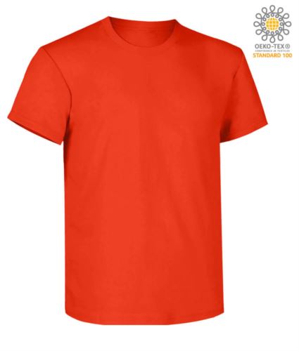 T-Shirt da lavoro rossa fuoco