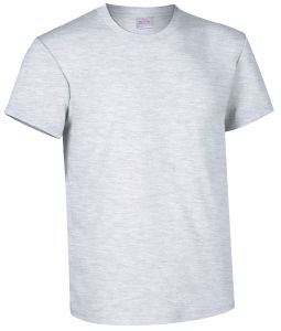 T-shirt girocollo a manica corta colore grigio mélange