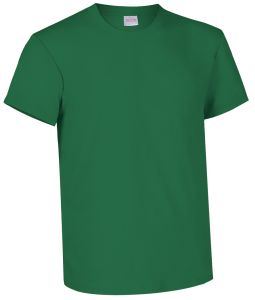 T-shirt girocollo a manica corta colore Verde Kelly