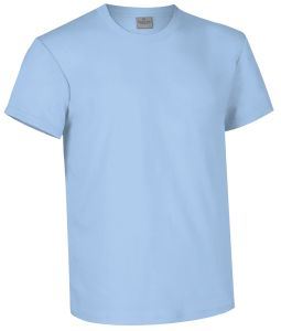 T-shirt girocollo a manica corta colore blu reflex