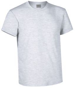 T-shirt girocollo a manica corta colore grigio mélange
