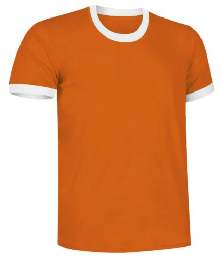 T-shirt girocollo bicolore