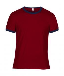 indumenti professionali estivi, abiti per lavoro Milano, T-shirt girocollo rossa, indumenti professionali estivi, abiti per lavoro Milano, abbigliamento personalizzato