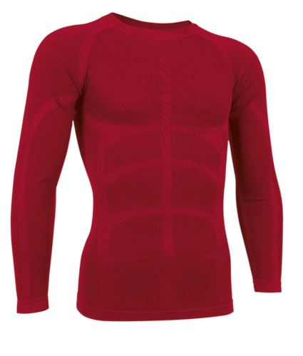T-shirt a maniche lunghe termica rosso