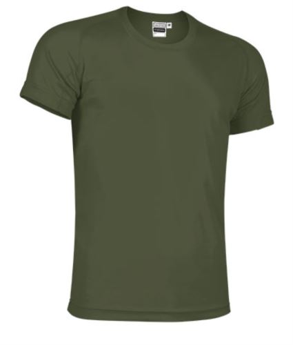 T-shirt tecnica verde militare