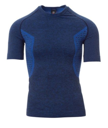 T-shirt termica azzurra royal melange