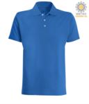 Polo manica corta in jersey azzurro royal JR991462.AZZ