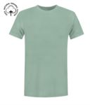 T-Shirt da lavoro organica a maniche corte, vestibilità regular fit, girocollo, certificata OEKO-TEX. Colore verde mela X-CTU01B.502