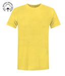 T-Shirt da lavoro organica a maniche corte, vestibilità regular fit, girocollo, certificata OEKO-TEX. Colore verde mela X-CTU01B.205