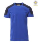 T-Shirt a maniche corte bicolore, vestibilità regular fit. Colore: Rosso/grigio smoke PACORPORATE.AZB
