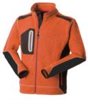 Felpa Knitted fleece unisex arancione ROHH166.AR