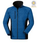 Pile knitted fleece blu knitted e nero JR994416.BLR