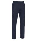 Pantaloni multitasche blu navy e grigi JR994343.BLBI