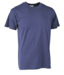 T-shirt a girocollo. Struttura con busto tubolare. Colore: Blu Navy Scuro CA20901U.BL