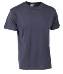 T-shirt a girocollo. Struttura con busto tubolare. Colore: Blu Navy Scuro CA20901U.BLS