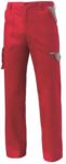Pantalone da lavoro multitasche bicolore rosso, abbigliamento da lavoro impresa di pulizia SI11PA0032.ROG