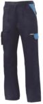 Pantalone da lavoro multitasche bicolore azzurro, abbigliamento da lavoro di qualità SI11PA0032.BLA