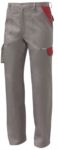 Pantalone da lavoro multitasche bicolore rosso, abbigliamento da lavoro impresa di pulizia SI11PA0032.GRR