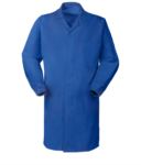 Camice da uomo da uomo azzurro royal con bottoni coperti ROA62207.AZ