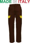 Pantalone da lavoro marrone, pantalone per elettricista, abbigliamento per elettricisti RUBICOLOR.PAN.MAG