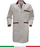 camici da uomo per uso professionale 100% cotone colore bianco RUBICOLOR.CAM.BIR