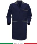 camici da lavoro a manica lunga made in Italy colore blu azzurro RUBICOLOR.CAM.BLGR
