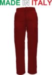Pantaloni multitasche da lavoro bicolore rosso, abiti da lavoro Lombardia, vendita pantaloni da lavoro RUBICOLOR.PAN.RO