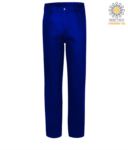 Pantalone ignifugo, chiusura con zip, due tasche anteriori, tasca porta metro, colore blu navy. Certificato CE, NFPA 2112, EN 11611, EN 11612: 2009, ASTM F1959-F1959M-12 POBZ30.BR
