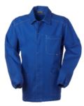 giacca da lavoro colore blu 100% cotone irrestringibile ROA20109.AZZ