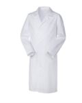 Camice uomo medico, chiusura con bottoni, collo aperto, due tasche e un taschino applicati, spacco posteriore, cuciture in filo, colore bianco ROA63001