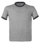 T-shirt girocollo bicolore ROHH149.GRM