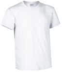 T-shirt girocollo a manica corta colore bianco VABIKE.BI