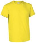 T-shirt girocollo a manica corta colore giallo VABIKE.GI