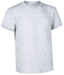 T-shirt girocollo a manica corta colore grigio mélange VABIKE.GRM