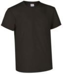 T-shirt girocollo a manica corta colore grigio mélange VABIKE.NE