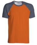 T-shirt girocollo bicolore X-F61026.ARG