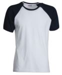 T-shirt girocollo bicolore X-F61026.BIB